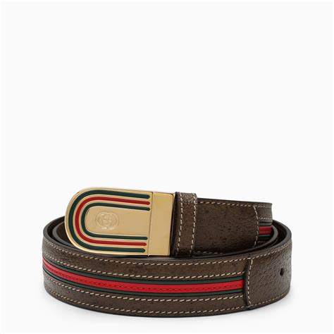 Gucci Dollar Pigprint Men’s Leather Belt Brown 110/44 715601